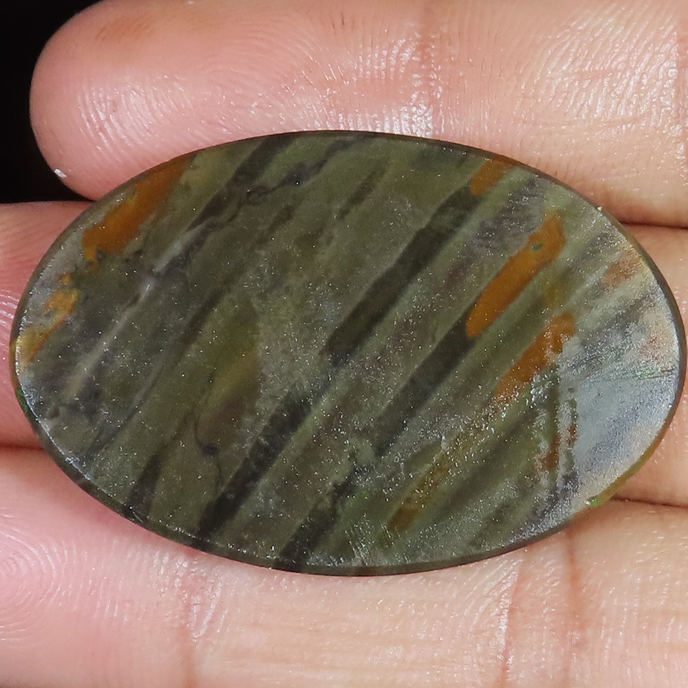 48.85 CT Natural Flint Stone Jasper Oval Cabochon Gemstone 28x43x4 mm ...